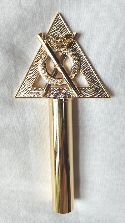 Royal Arch Chapter Wand Top - Dep Director of Ceremonies - Gilt - Click Image to Close